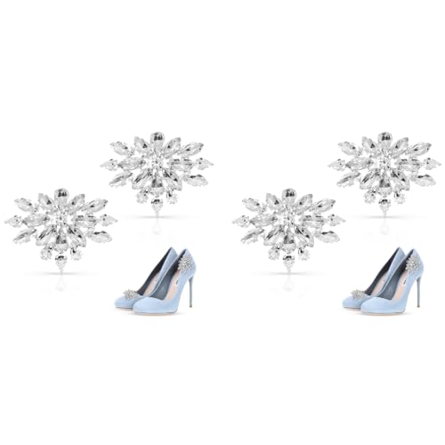 MAYCREATE® 4PCS Shoe Clips Charms for Women Crystal Rhinestone Decoration Detachable Buckle Bridal Wedding Prom Party High Heels Accessories MAYCREATE® 4PCS Shoe Clips Charms for Women Crystal Rhinestone Decoration Detachable Buckle Bridal Wedding Prom Party High Heels Accessories
